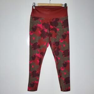 Adidas Womens Believe This Pink Camo leggings Running Fitness Gym CX0010 Medium